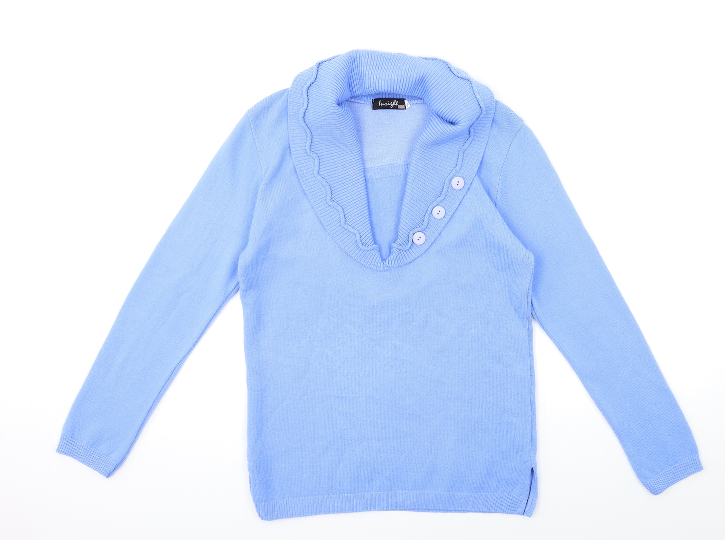 Insight Womens Blue  Knit Pullover Jumper Size S