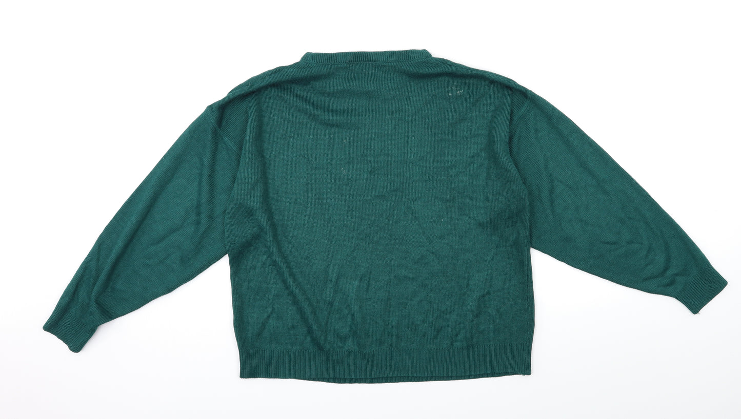 BHS Womens Green  Knit Pullover Jumper Size 14