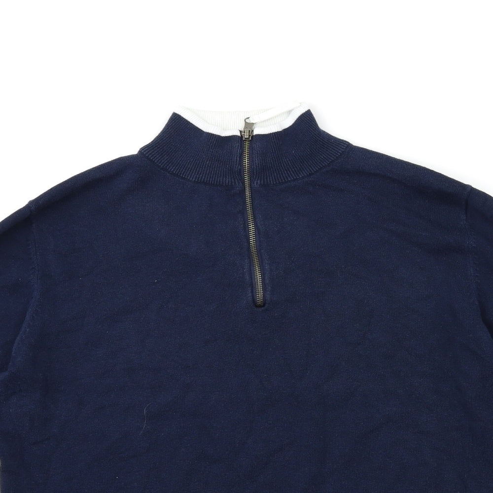 Weekend Offender Mens Blue  Knit Pullover Jumper Size M