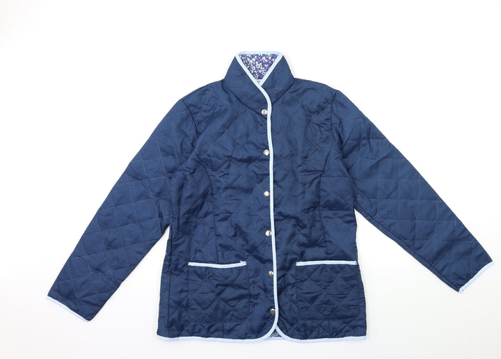 Nathalie Andersen Womens Blue Jacket Size 14