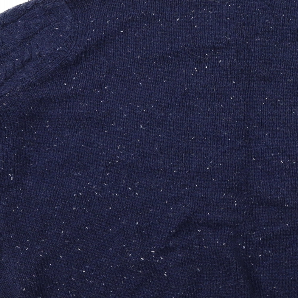 Preworn Womens Blue  Knit Cardigan Jumper Size S