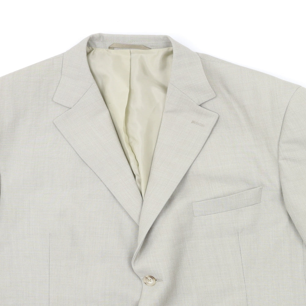 Gurteen Mens Beige   Jacket Suit Jacket Size 44