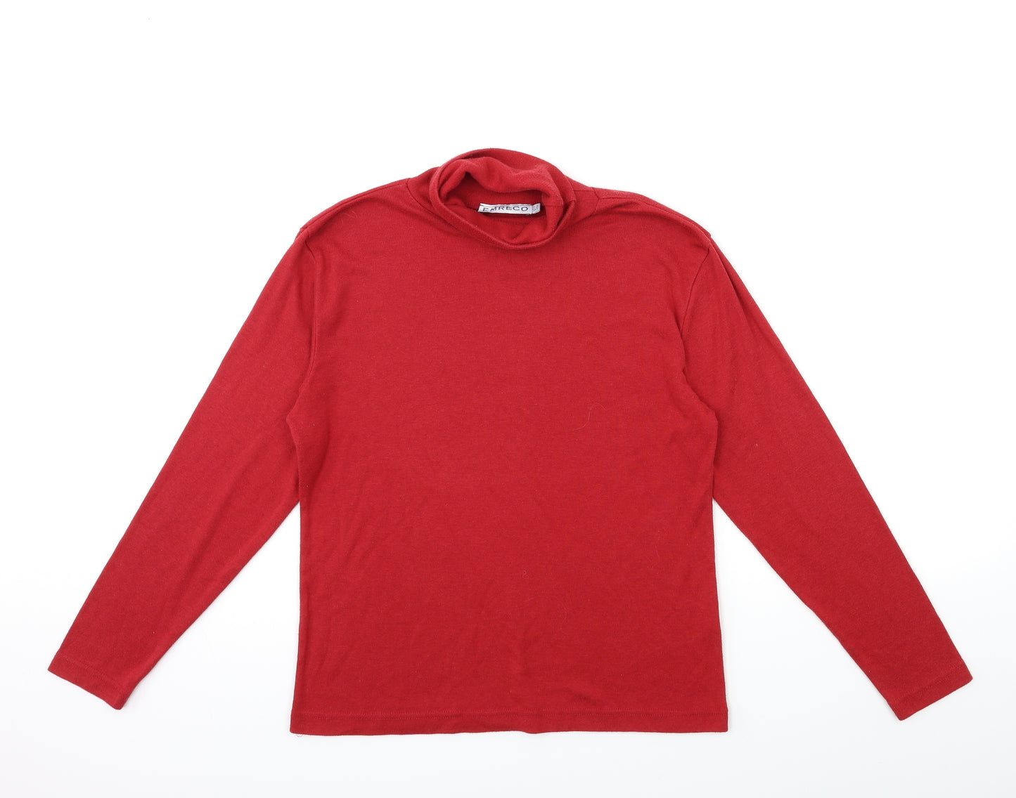 Emerco Womens Red   Basic T-Shirt Size 14