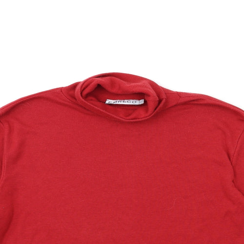 Emerco Womens Red   Basic T-Shirt Size 14