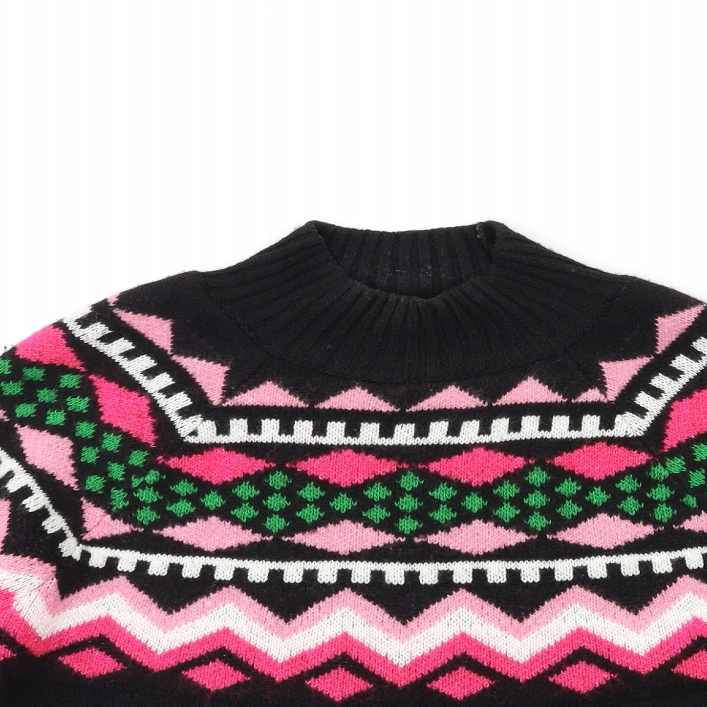 Papaya Womens Blue Striped Knit Pullover Jumper Size M