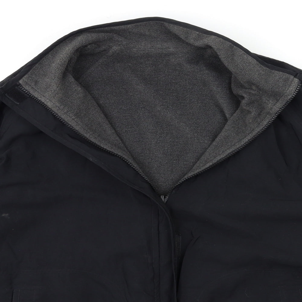 Marks and Spencer Womens Black   Jacket Coat Size 16  - Reversible