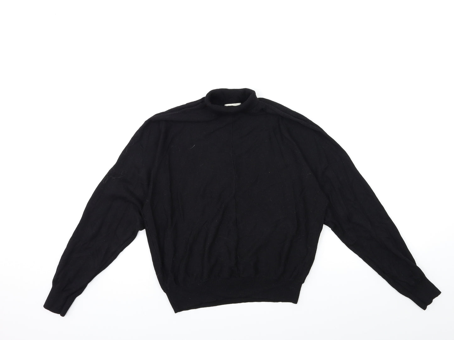 H&M Womens Black  Knit Pullover Jumper Size M