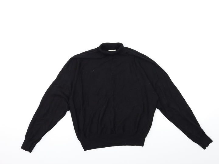 H&M Womens Black  Knit Pullover Jumper Size M