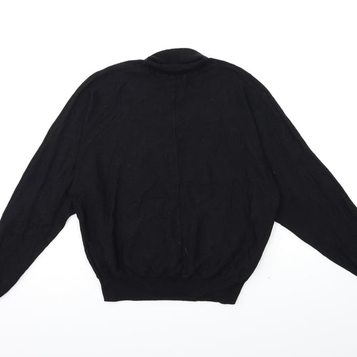 H&M Womens Black  Knit Pullover Jumper Size M