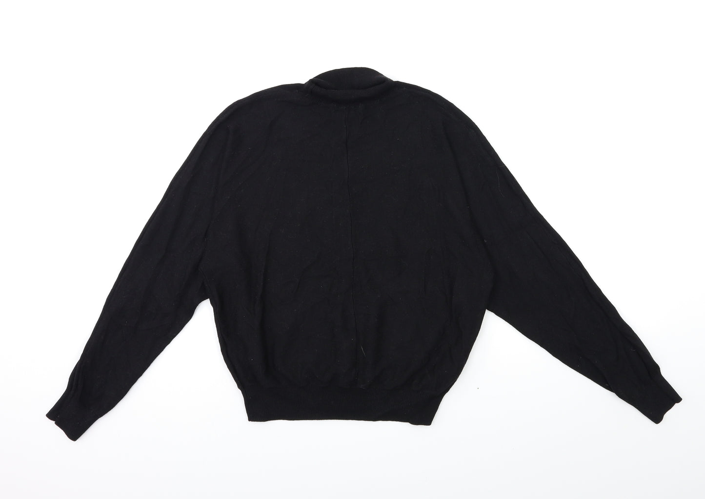 H&M Womens Black  Knit Pullover Jumper Size M