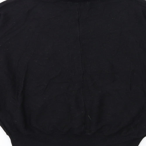 H&M Womens Black  Knit Pullover Jumper Size M