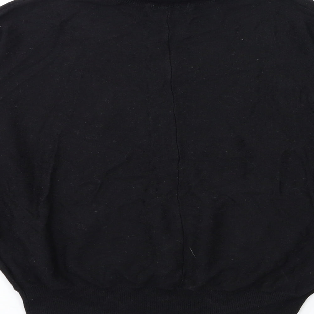 H&M Womens Black  Knit Pullover Jumper Size M