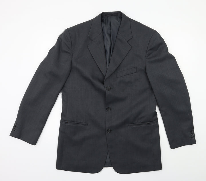 ZANTOS Mens Green   Jacket Suit Jacket Size 38