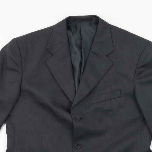 ZANTOS Mens Green   Jacket Suit Jacket Size 38