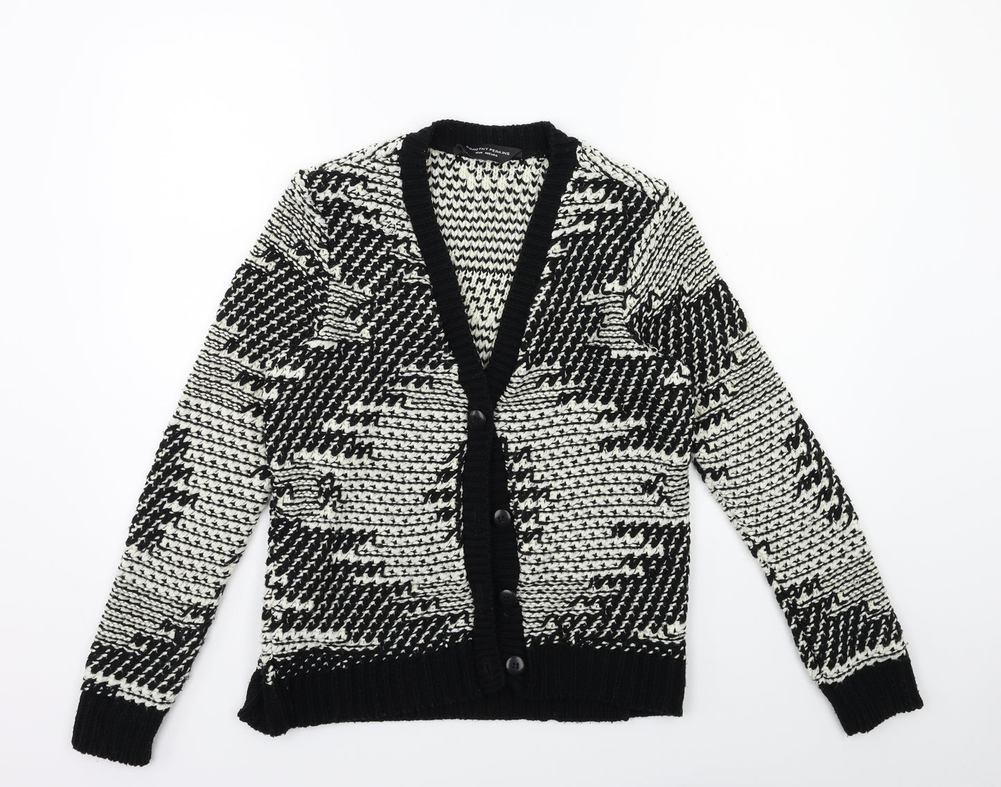 DOROTHY PER' Womens White  Knit Cardigan Jumper Size 12