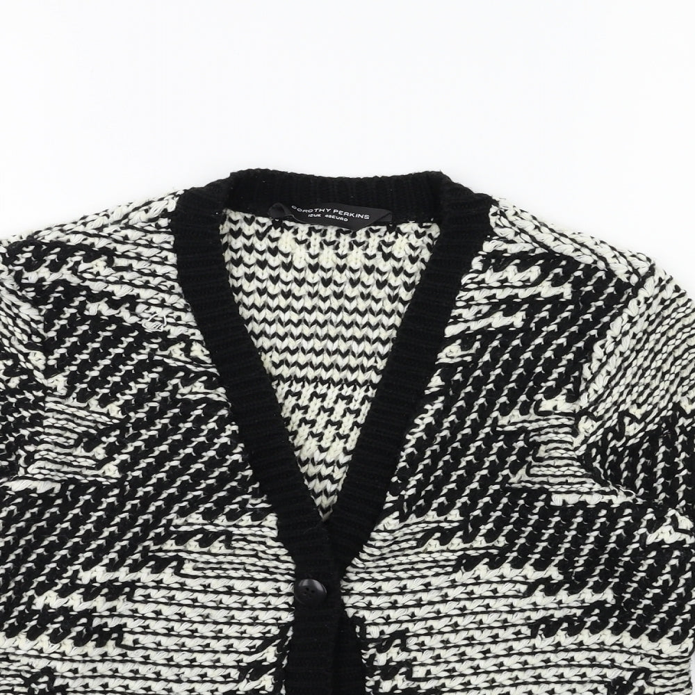 DOROTHY PER' Womens White  Knit Cardigan Jumper Size 12