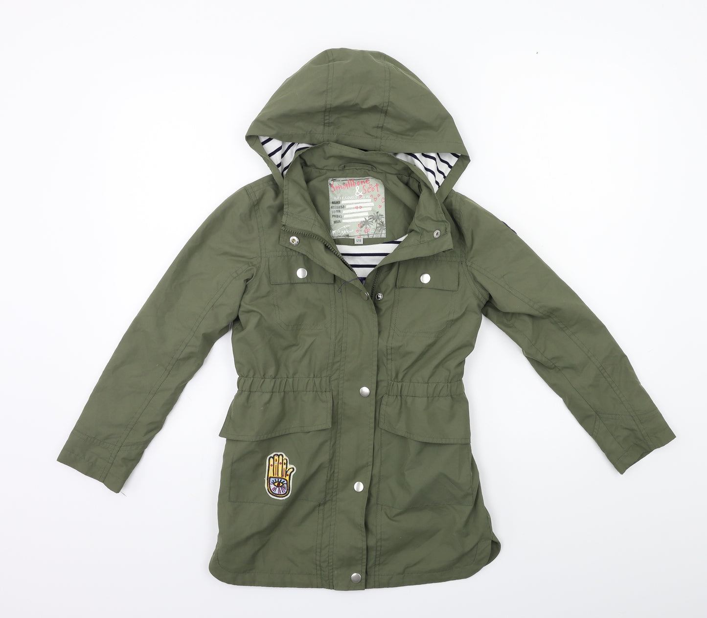 SMALIBONE Girls Grey   Parka Coat Size 8-9 Years