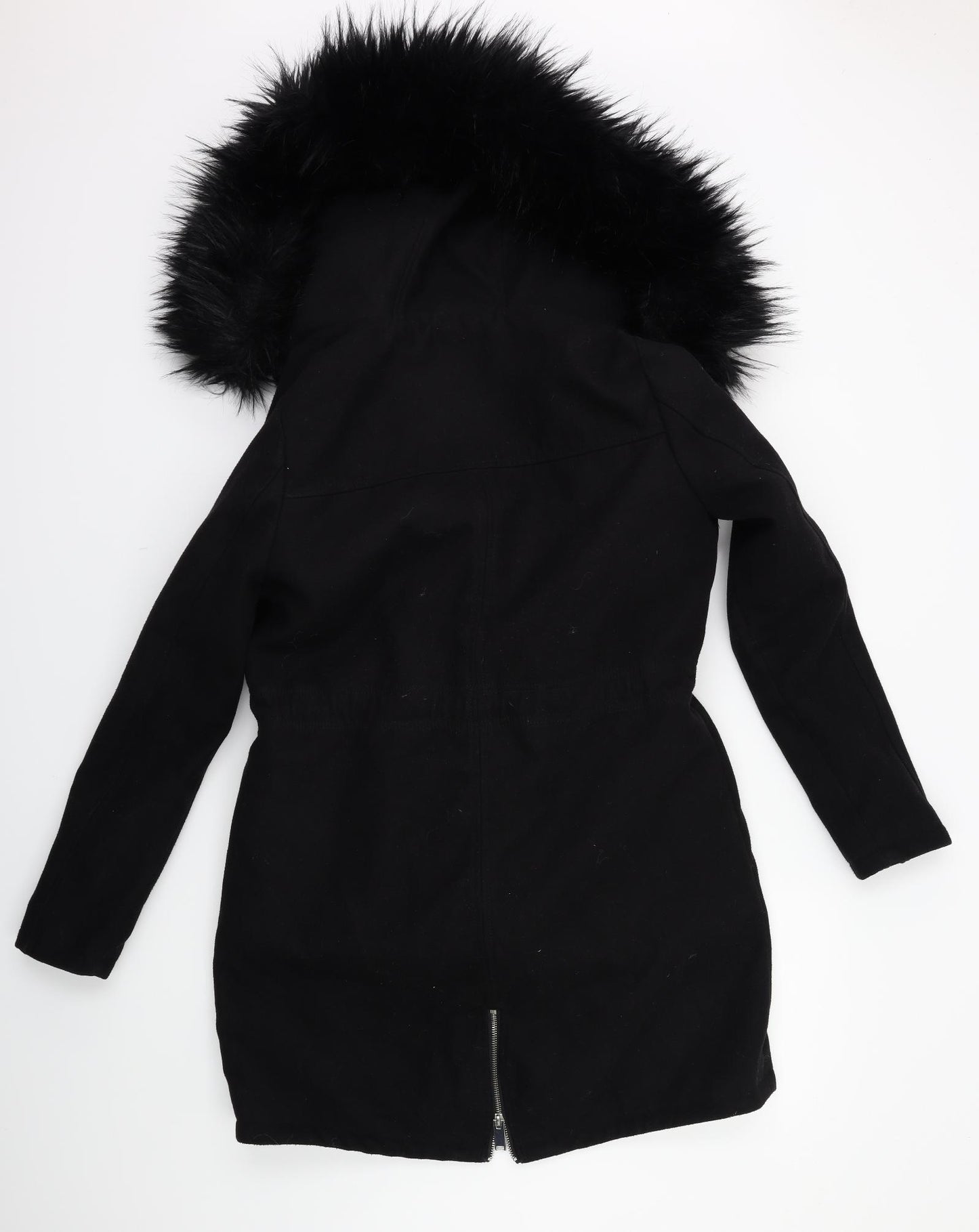 River Island Womens Black   Parka Coat Size 10  - GILET INSIDE