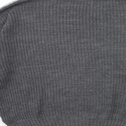 New Look Girls Grey  Knit Pullover Jumper Size 14 Years