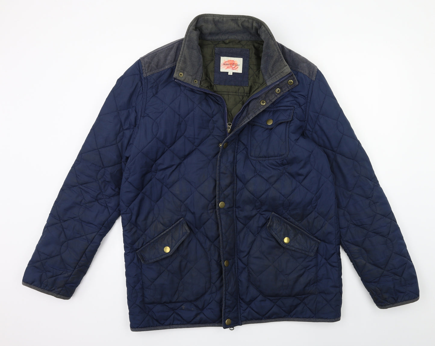 Aspen & Court Mens Blue   Jacket Coat Size L