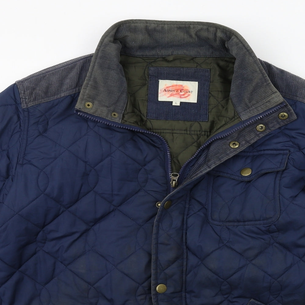 Aspen & Court Mens Blue   Jacket Coat Size L
