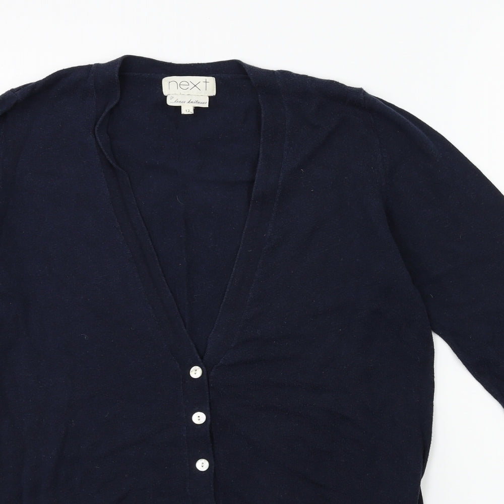 NEXT Womens Blue  Knit Cardigan Jumper Size 12