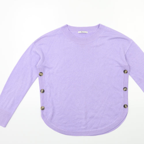 TU Womens Purple  Knit Pullover Jumper Size 8