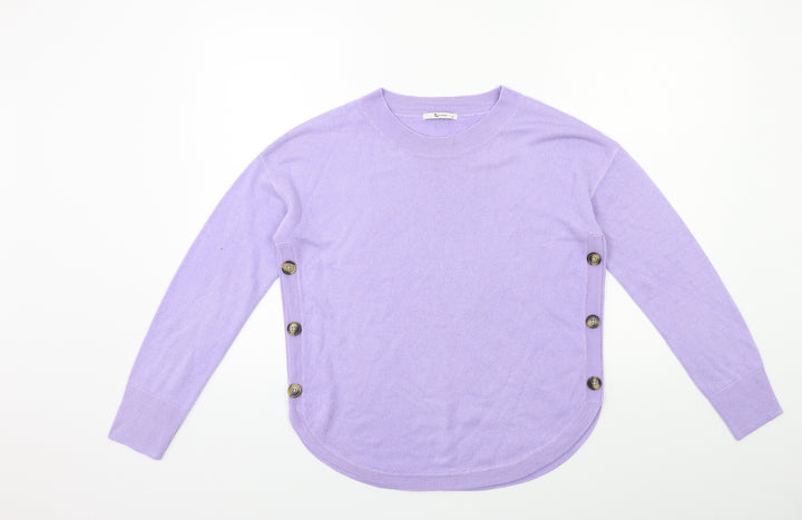TU Womens Purple  Knit Pullover Jumper Size 8