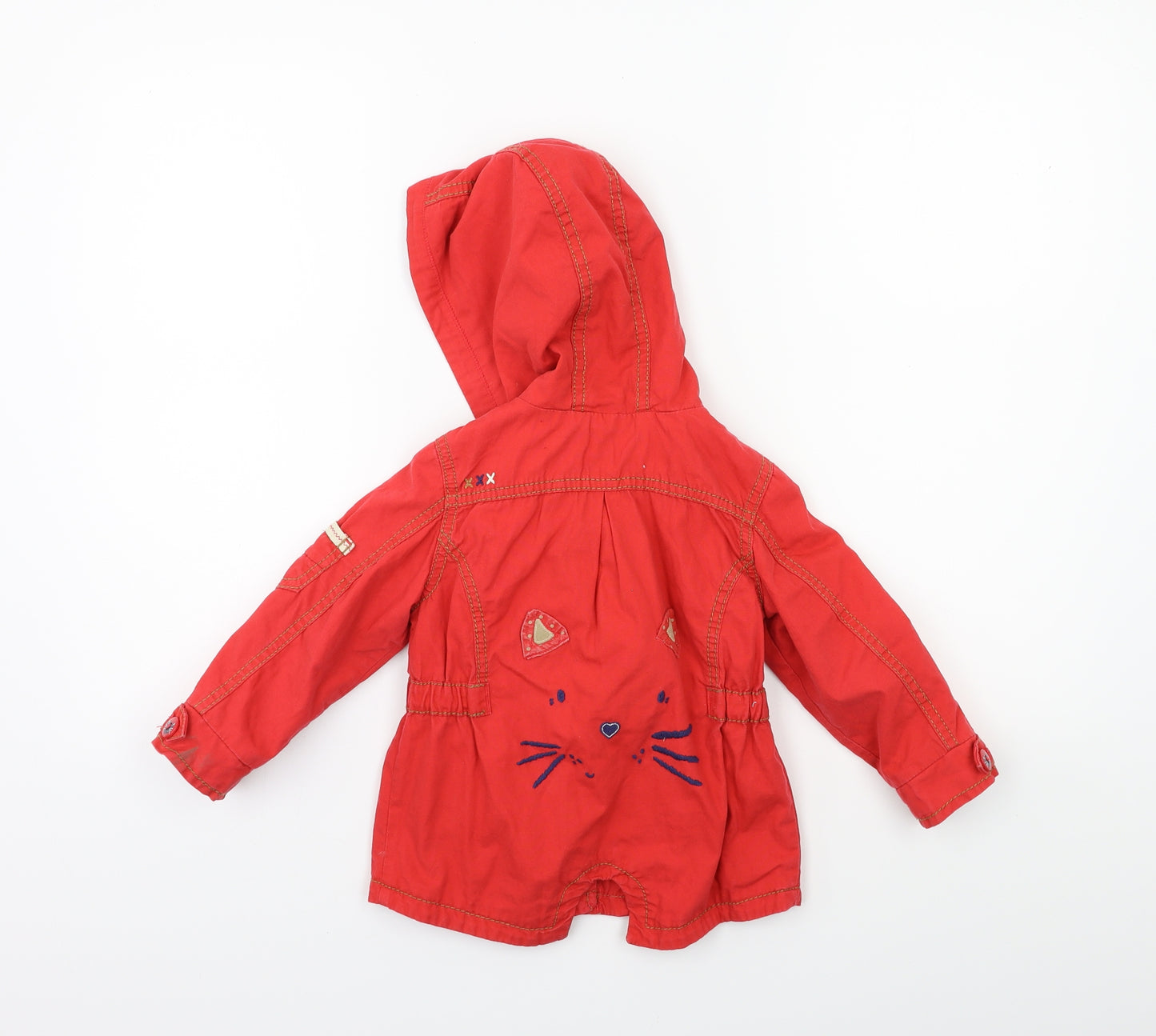 NEXT Baby Red   Parka Coat Size 12-18 Months