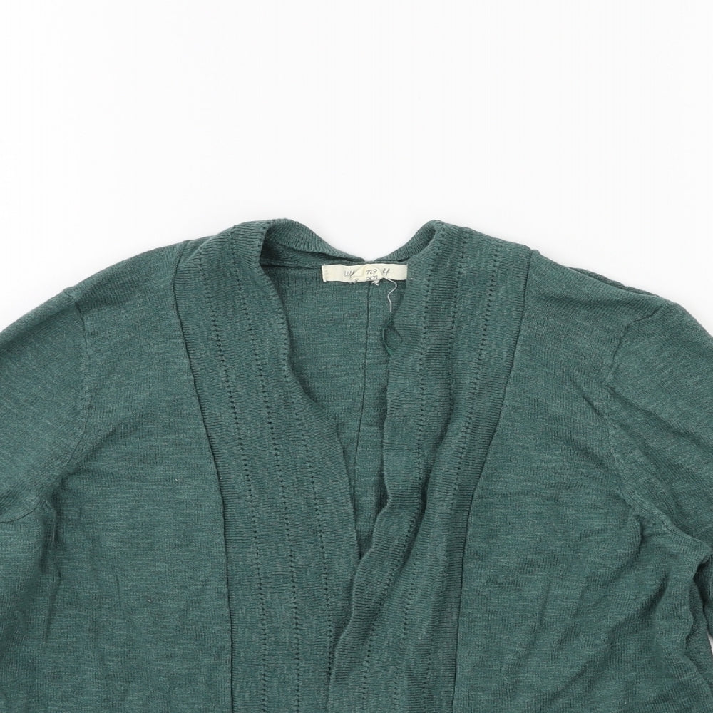 White Stuff Womens Green  Knit Cardigan Jumper Size 8