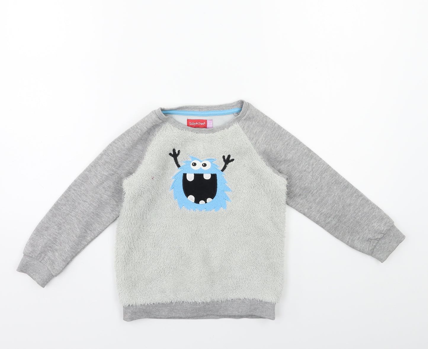 lily & dan Girls Green  Knit Pullover Jumper Size 3-4 Years