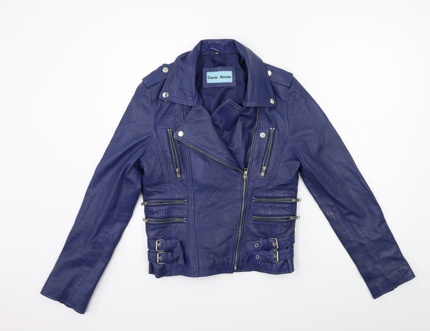 CARRIE HOXTON Womens Blue   Jacket  Size 10