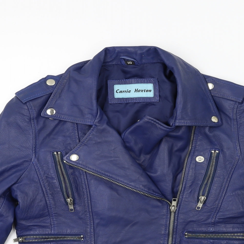 CARRIE HOXTON Womens Blue   Jacket  Size 10