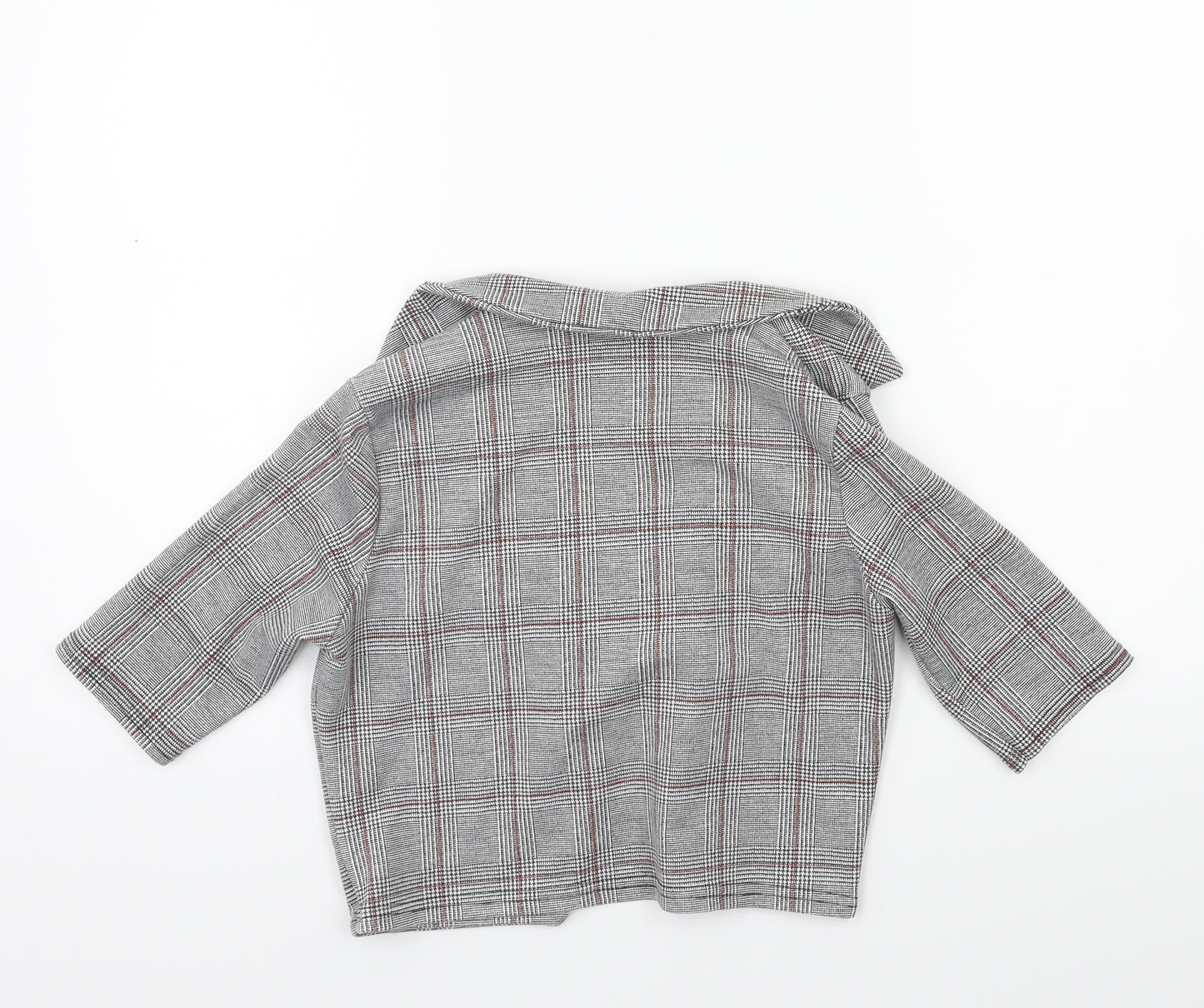 PRETTYLITTLETHING Womens Green Check  Jacket  Size 4
