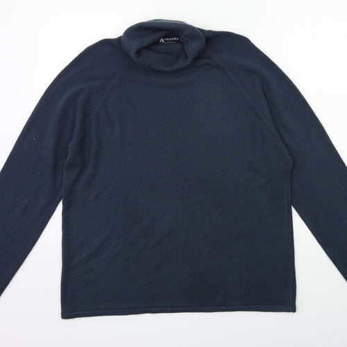 Armando Womens Blue  Knit Pullover Jumper Size L
