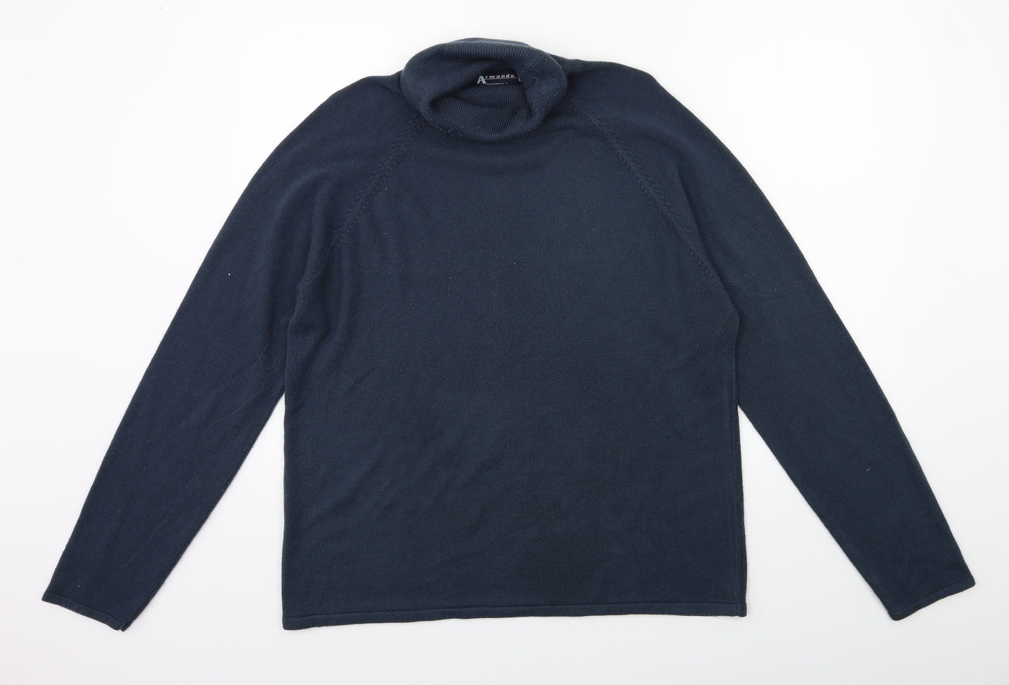 Armando Womens Blue  Knit Pullover Jumper Size L