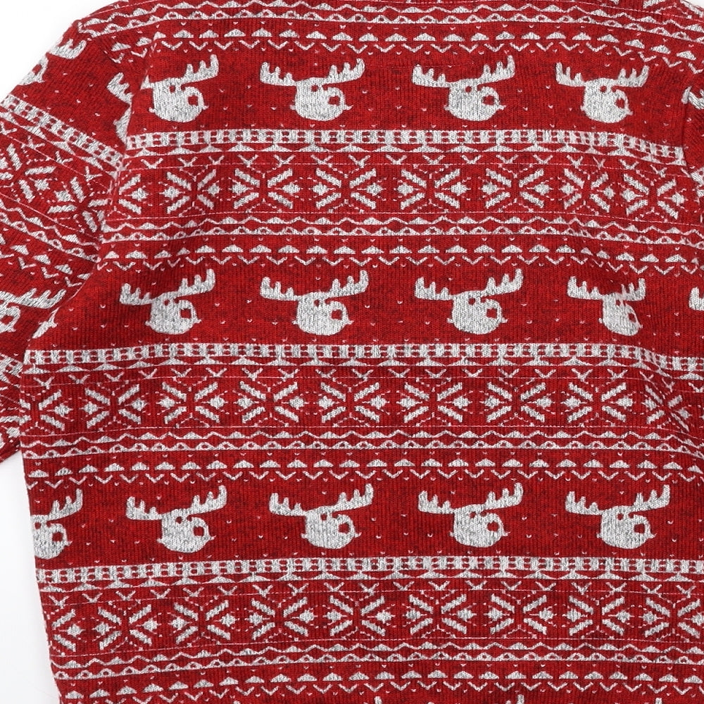 NEXT Boys Red  Knit Pullover Jumper Size 10 Years
