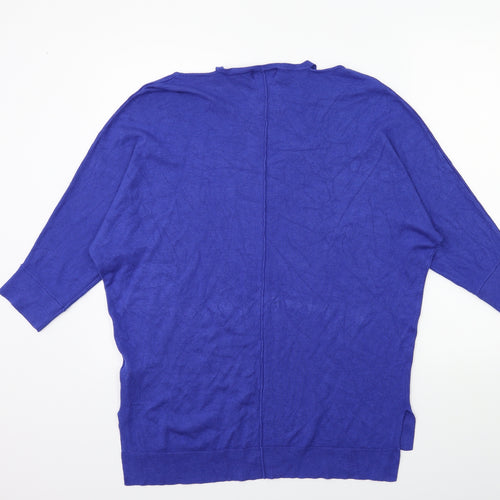 F&F Womens Blue  Knit Pullover Jumper Size 12