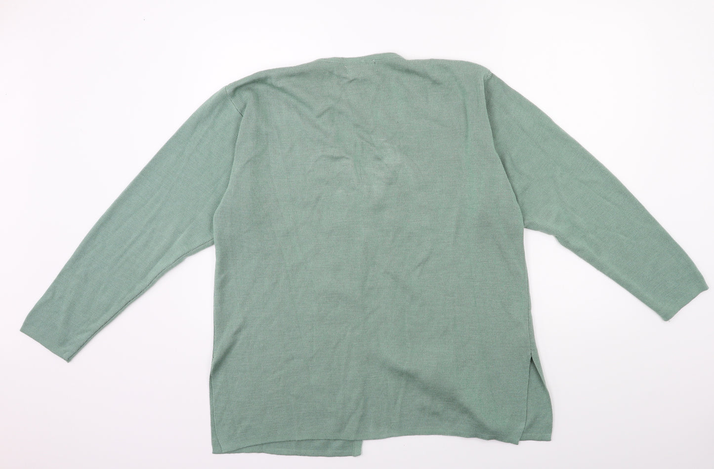 Akal Womens Green  Knit Cardigan Jumper Size S