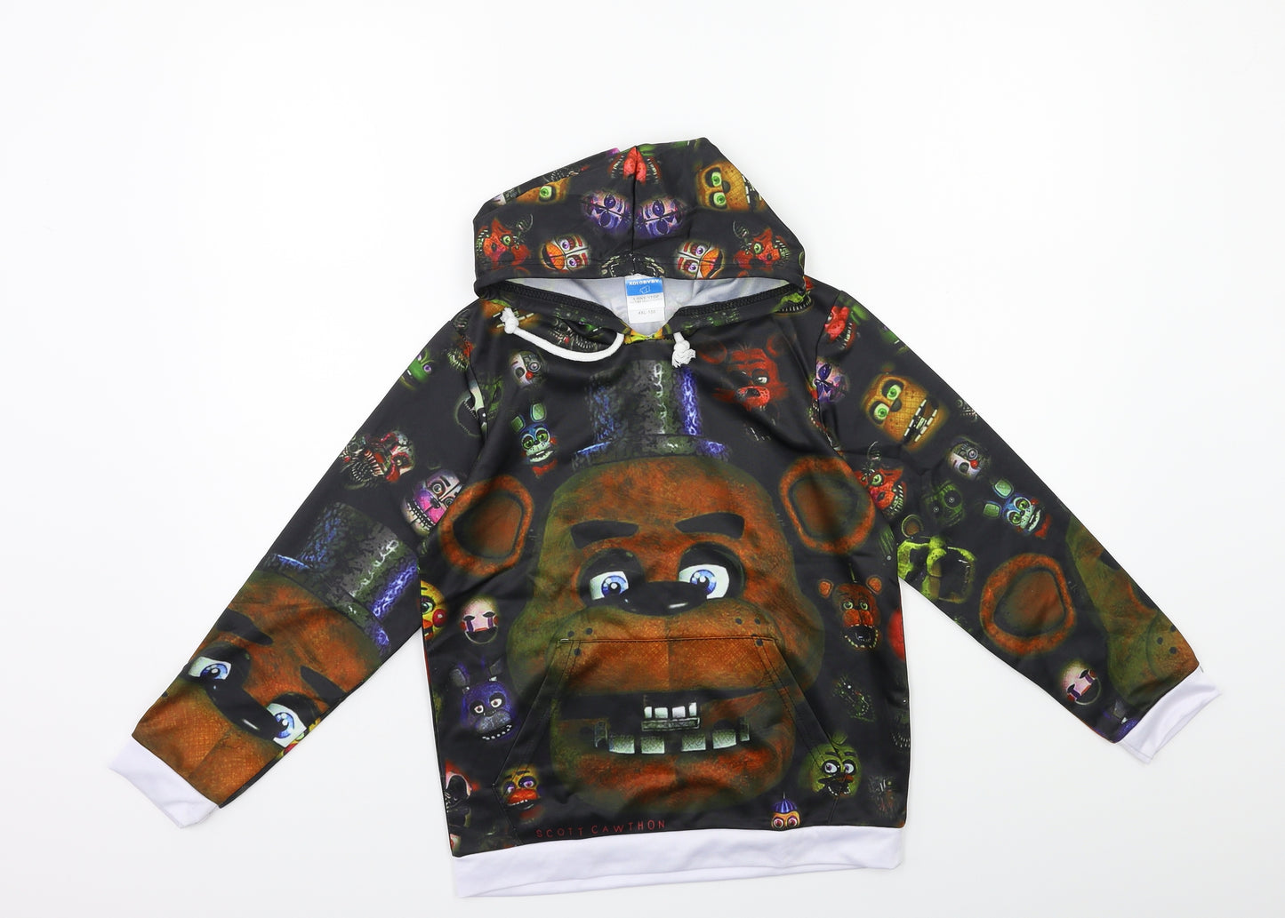 xolgbyby Boys Brown Geometric  Pullover Hoodie Size 11 Years