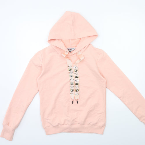 Portobello Womens Pink   Pullover Hoodie Size S