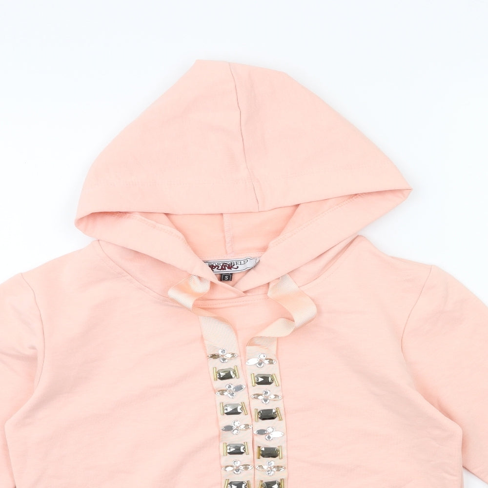 Portobello Womens Pink   Pullover Hoodie Size S