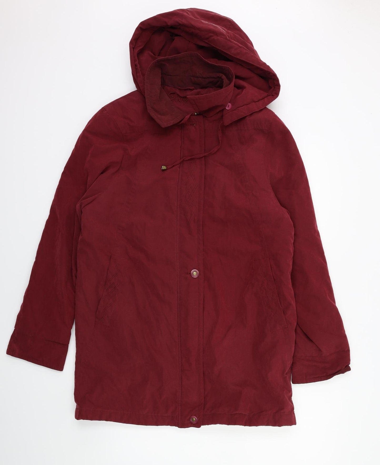 Eleganze Womens Red   Jacket Coat Size 12