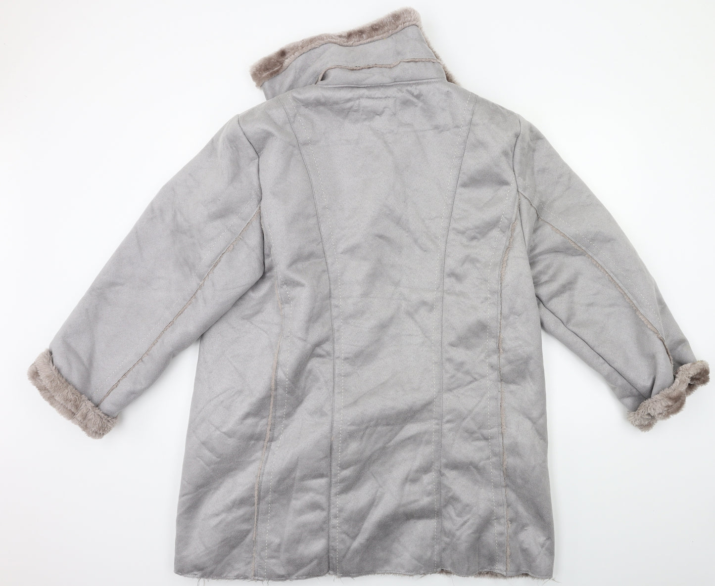 Gabrielle Vicenza Womens Grey   Overcoat Coat Size 18