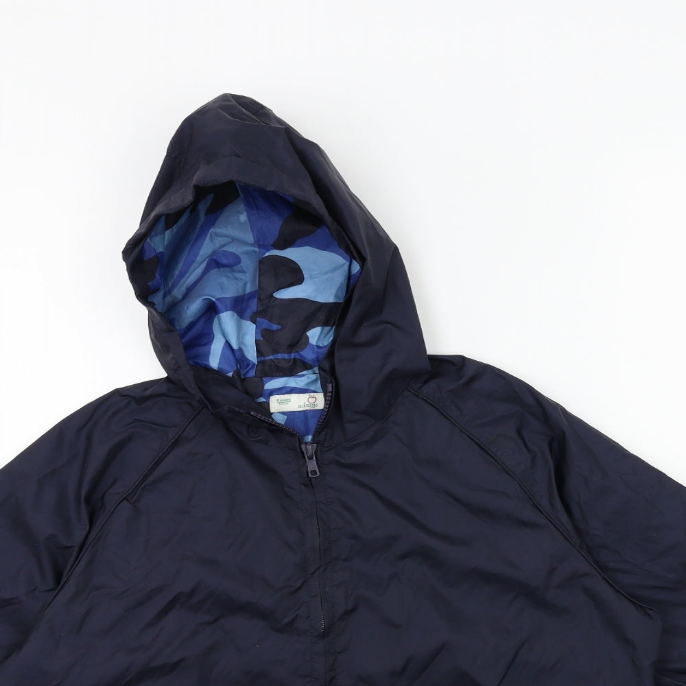 Adams Boys Blue   Parka Coat Size 8 Years