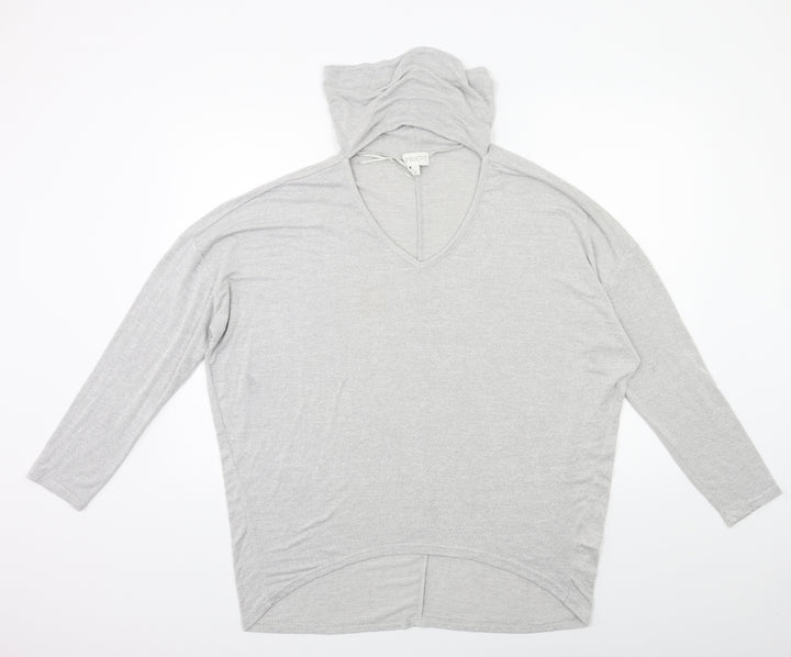 Apricot Womens Grey Knit Pullover Jumper Size M