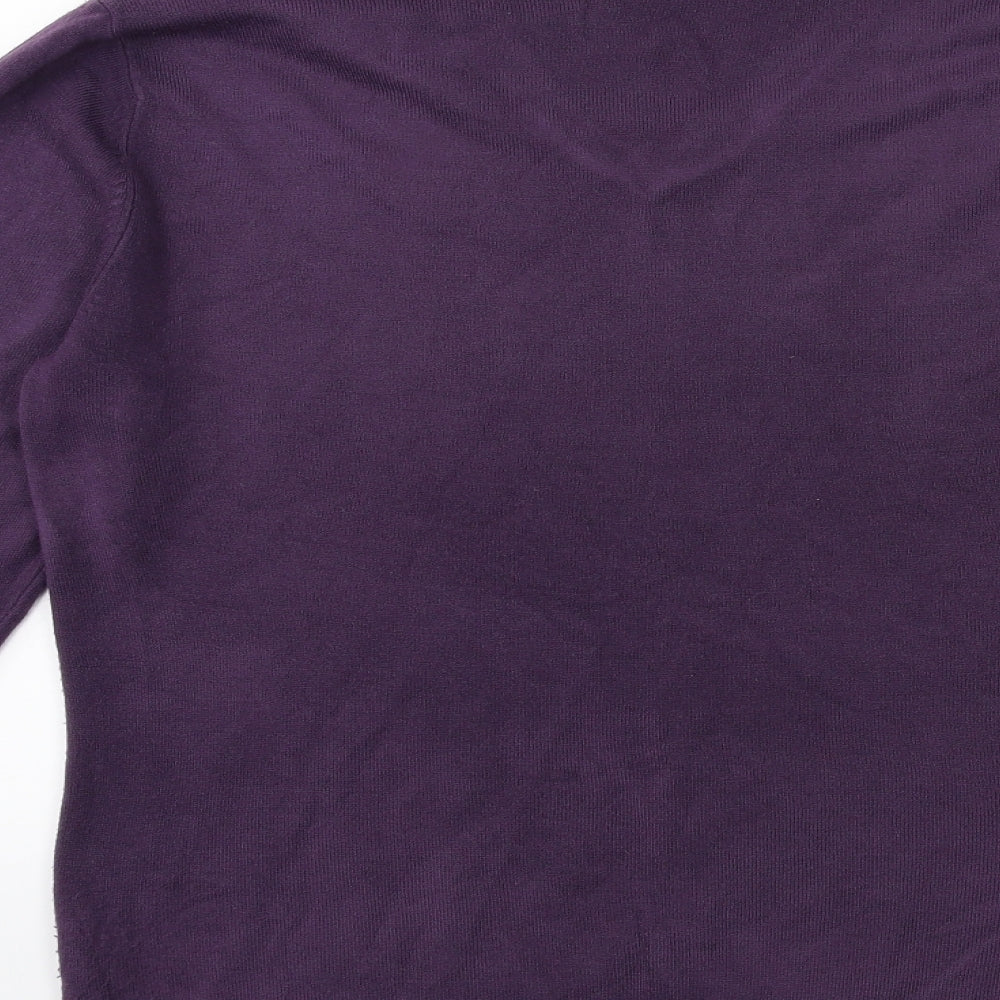 George Mens Purple  Knit Pullover Jumper Size S