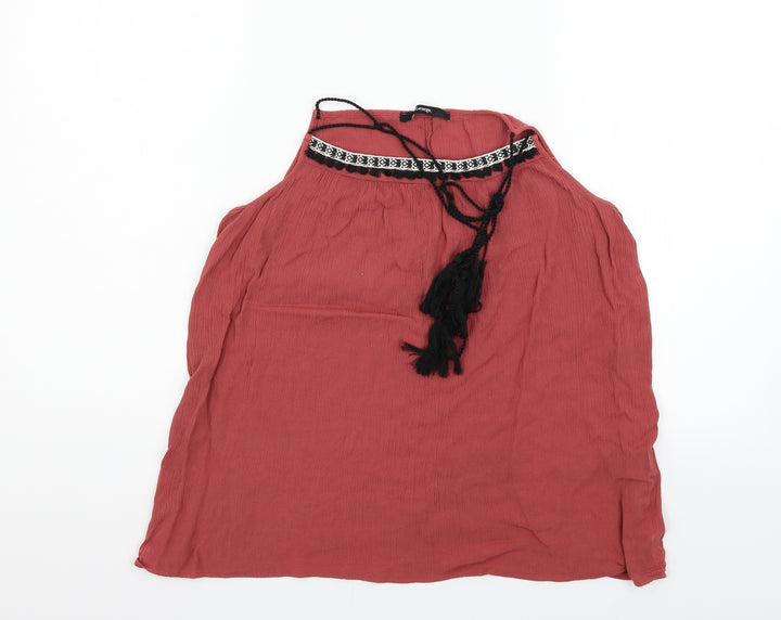George Womens Red Basic Tank Size 14