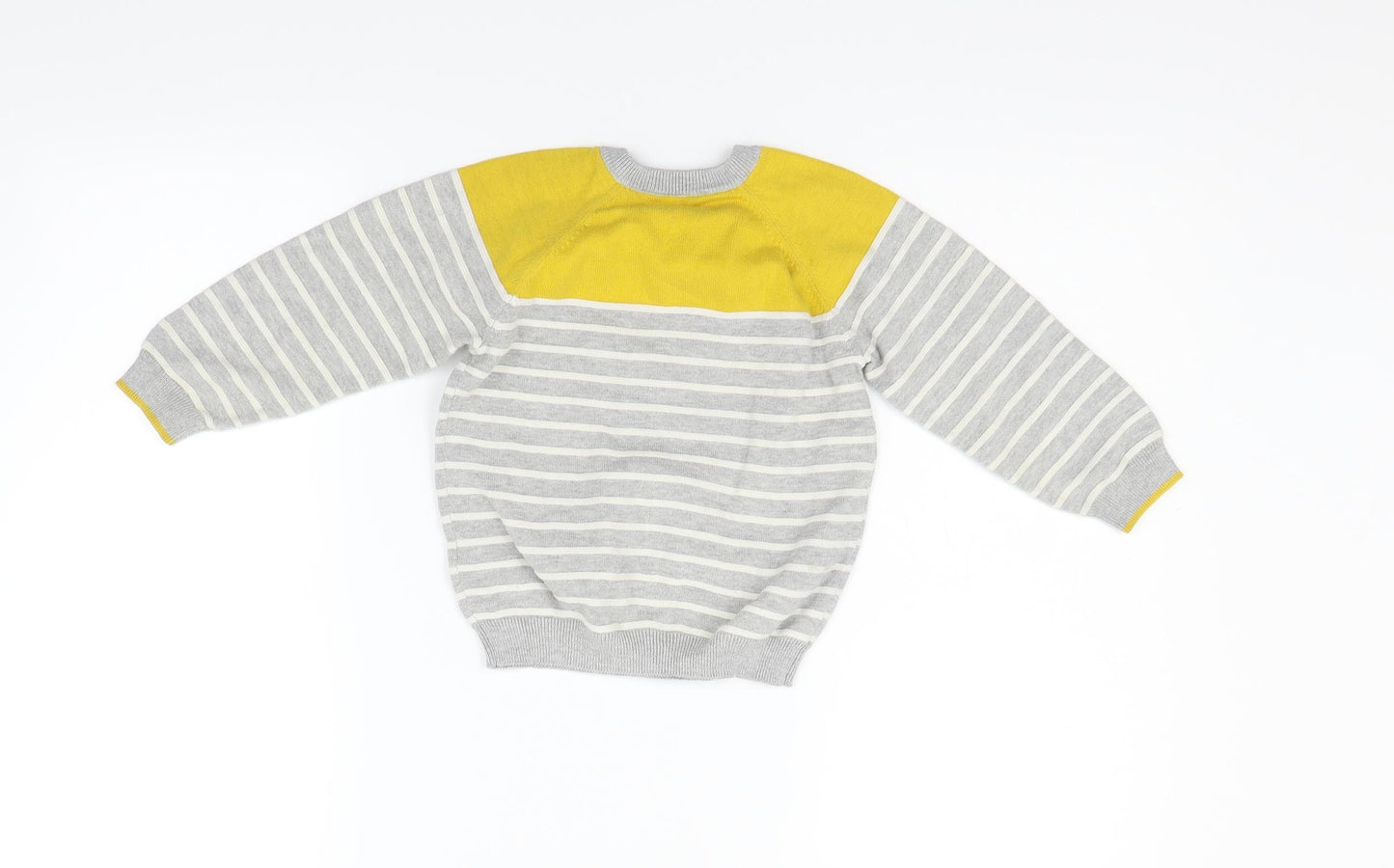 Matalan Boys Grey Striped  Pullover Jumper Size 3-4 Years