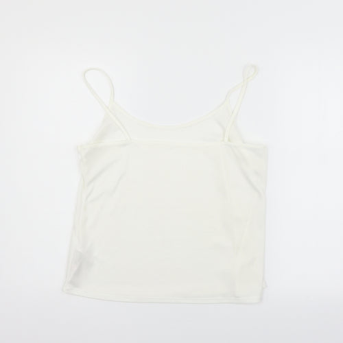 Wallis Womens White Geometric  Top Pyjama Top Size M